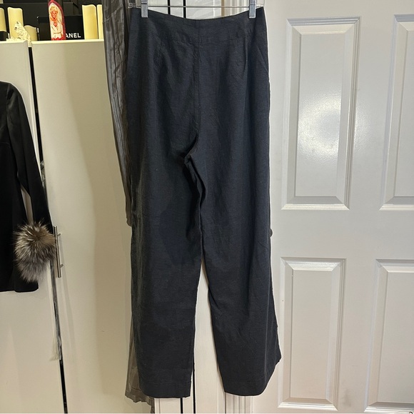 Marine Layer Charcoal Grey High Waisted Wide Leg Pants Sz. 4 neutral trouser - Picture 9 of 11